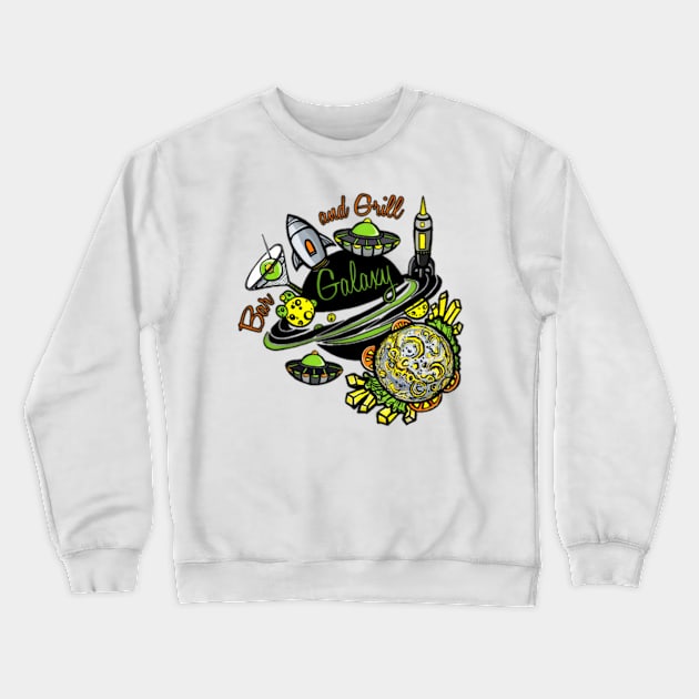 BAR AND GRILL Crewneck Sweatshirt by tzolotov